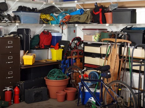 Residential loft clearance team at work